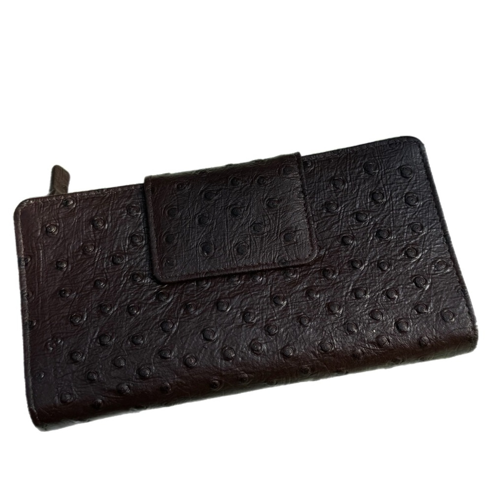 Cleo & Patek Paris Genuine Brown Leather Wallet